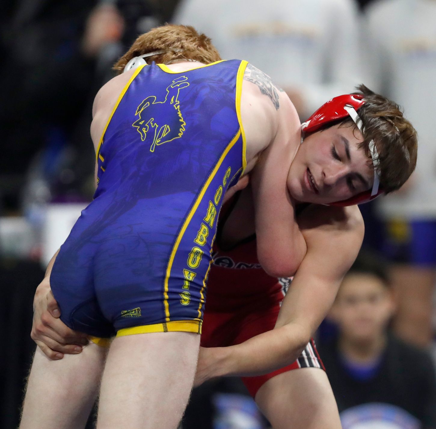 First round of state wrestling